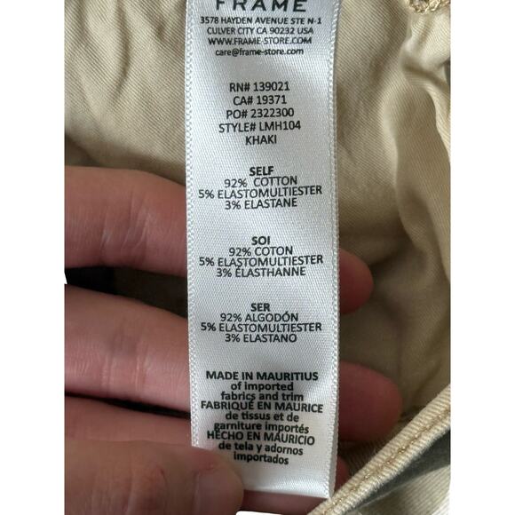 Frame L'Homme Slim Fit Five-Pocket Twill Pants size 32 - Picture 7 of 8